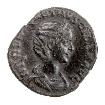 Sestertius - Herennia Etruscilla PVDICITIA AVG S C; Pudicitia front