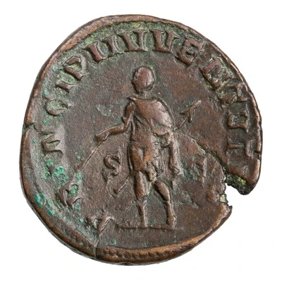 Sestertius - Herennius Etruscus as Caesar PRINCIPI IVVENTVTIS S C back