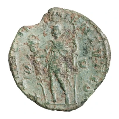 Sestertius - Herennius Etruscus as Caesar PRINCIPI IVVENTVTIS S C back