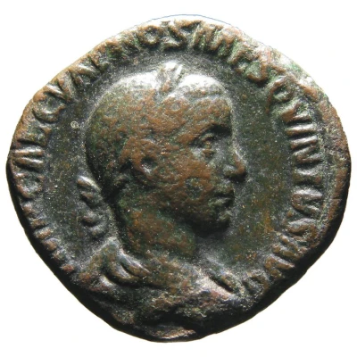 Sestertius - Hostilian VOTIS DECENNALIBVS S C front