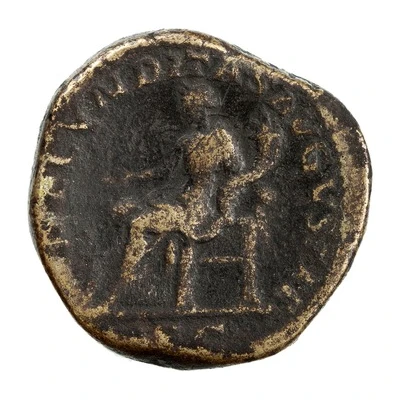 Sestertius - Julia Maesa FECVNDITAS AVGVSTAE S C; Fecunditas back