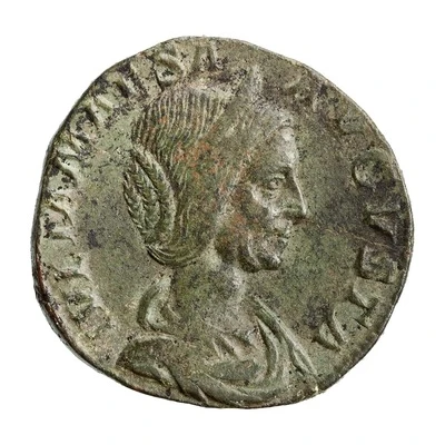 Sestertius - Julia Maesa PIETAS AVG S C; Pietas front
