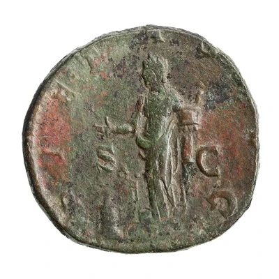 Sestertius - Julia Maesa PIETAS AVG S C; Pietas back