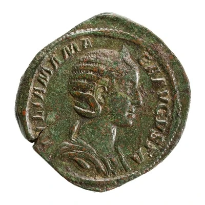 Sestertius - Julia Mamaea IVNO AVGVSTAE S C; Juno front