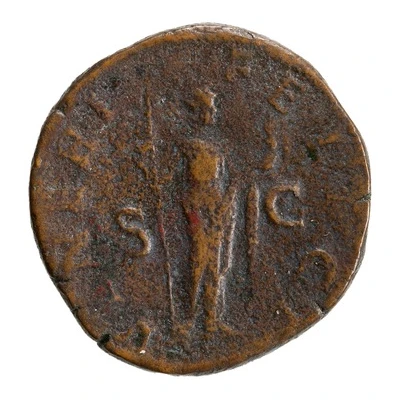Sestertius - Julia Mamaea VENERI FELICI S C; Venus and Cupid back