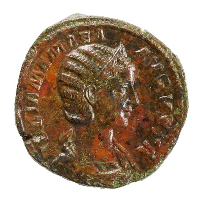 Sestertius - Julia Mamaea VESTA S C; Vesta front