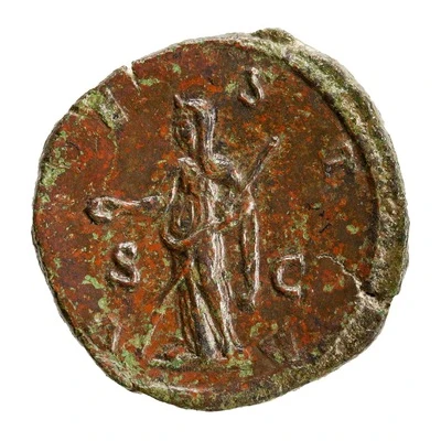 Sestertius - Julia Mamaea VESTA S C; Vesta back