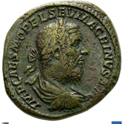 Sestertius - Macrinus AEQVITAS AVG S C; Aequitas front