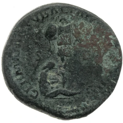 Sestertius - Marcus Aurelius GERMANIA SVBACTA IMP VI COS III S C; Germania back
