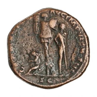 Sestertius - Marcus Aurelius GERMANICO AVG IMP VI COS III S C back