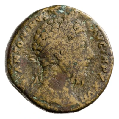 Sestertius - Marcus Aurelius GERMANICO AVG IMP VI COS III S C front