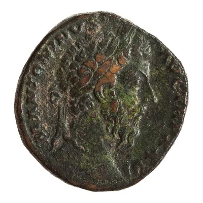 Sestertius - Marcus Aurelius IMP VI COS III S C; Roma front