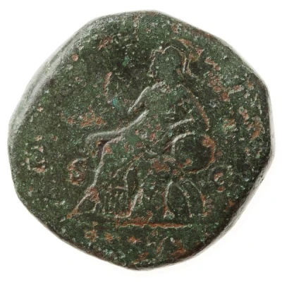 Sestertius - Marcus Aurelius IMP VI COS III S C; Roma back