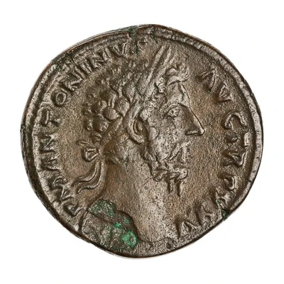 Sestertius - Marcus Aurelius VOTA SVSCEP DECENN II COS III S C front