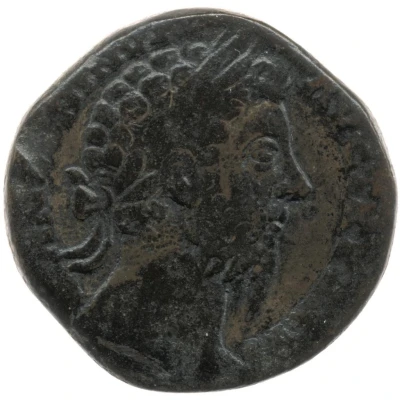 Sestertius - Marcus Aurelius and Commodus IMP VI COS III SC PROVIDENTIA AVG front