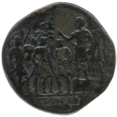 Sestertius - Marcus Aurelius and Commodus IMP VI COS III SC PROVIDENTIA AVG back