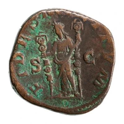 Sestertius - Maximinus Thrax FIDES MILITVM S C; Fides back