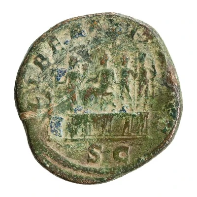 Sestertius - Maximinus Thrax LIBERALITAS AVG S C; Liberalitas back