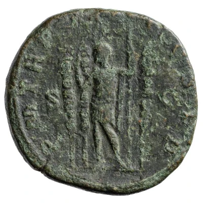 Sestertius - Maximinus Thrax P M TR P III COS P P S C back