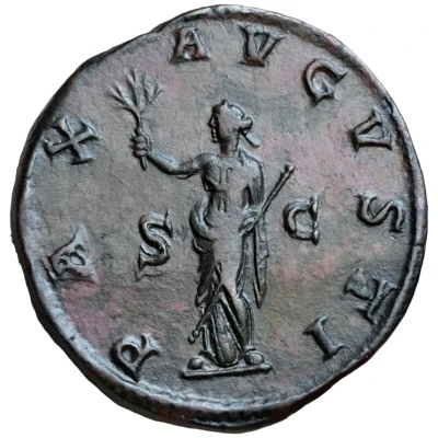 Sestertius - Maximinus Thrax PAX AVGVSTI S C; Pax back