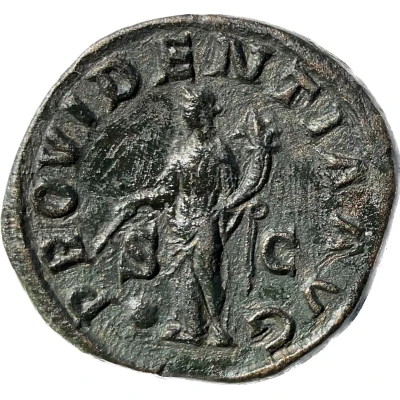 Sestertius - Maximinus Thrax PROVIDENTIA AVG S C; Providentia back