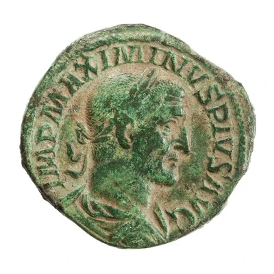 Sestertius - Maximinus Thrax SALVS AVGVSTI S C; Salus front