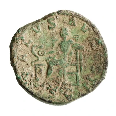 Sestertius - Maximinus Thrax SALVS AVGVSTI S C; Salus back