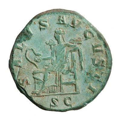 Sestertius - Maximinus Thrax SALVS AVGVSTI S C; Salus back