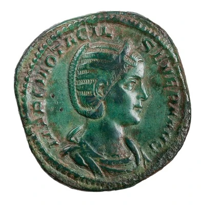 Sestertius - Otacilia Severa PIETAS AVG S C; Pietas front