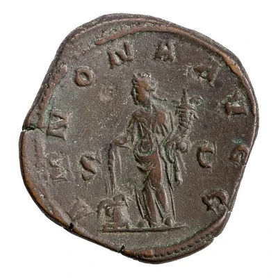 Sestertius - Philippus I ANNONA AVGG S C; Annona back