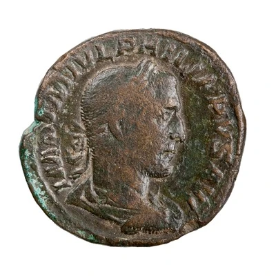 Sestertius - Philippus I FELICITAS TEMP S C; Felicitas front