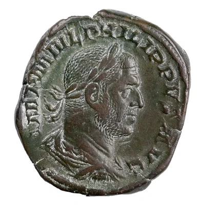 Sestertius - Philippus I FORTVNA REDVX S C; Fortuna front