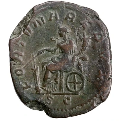 Sestertius - Philippus I FORTVNA REDVX S C; Fortuna back