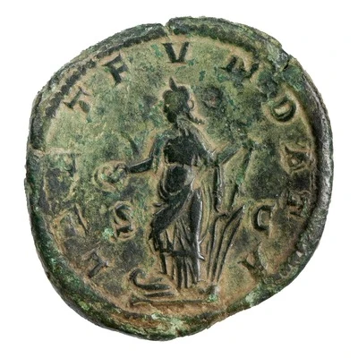 Sestertius - Philippus I LAET FVNDATA S C; Laetitia back
