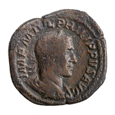 Sestertius - Philippus I LIBERALITAS AVGG II S C; Liberalitas front