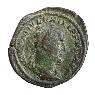 Sestertius - Philippus I P M TR P III COS P P S C; Felicitas front
