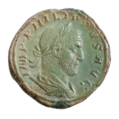 Sestertius - Philippus I P M TR P IIII COS II P P S C; Felicitas front
