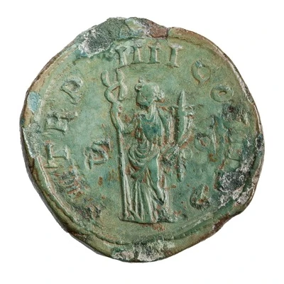 Sestertius - Philippus I P M TR P IIII COS II P P S C; Felicitas back