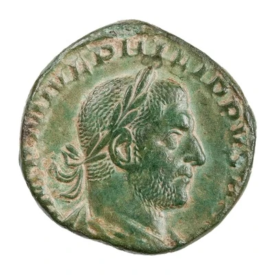 Sestertius - Philippus I P M TR P V COS III P P S C; Felicitas front