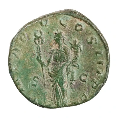 Sestertius - Philippus I P M TR P V COS III P P S C; Felicitas back