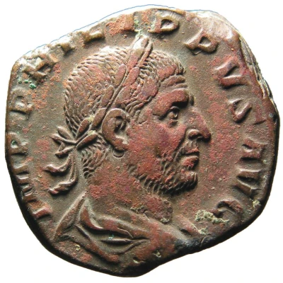Sestertius - Philippus I P M TR P V COS III P P S C front
