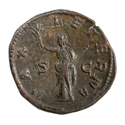 Sestertius - Philippus I PAX AETERNA S C; Pax back