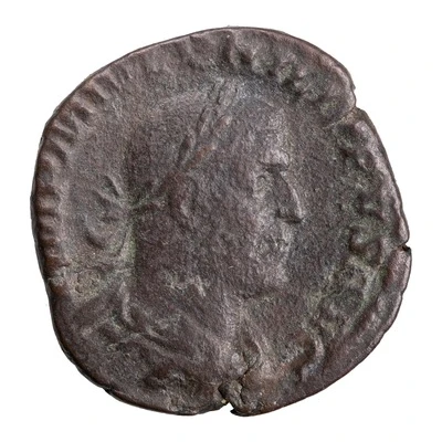 Sestertius - Philippus I SAECVLARES AVGG S C; She-Wolf, Romulus, and Remus front