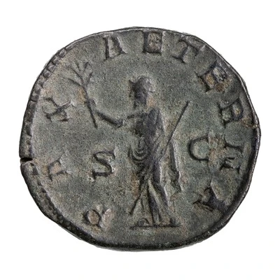 Sestertius - Philippus II PAX AETERNA S C; Pax back
