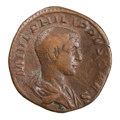 Sestertius - Philippus II PRINCIPI IVVENTVTIS S C front