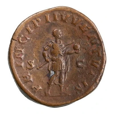 Sestertius - Philippus II PRINCIPI IVVENTVTIS S C back