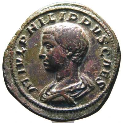 Sestertius - Philippus II PRINCIPI IVVENTVTIS S C front