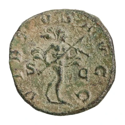 Sestertius - Philippus II VIRTVS AVGG S C; Mars back