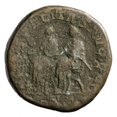 Sestertius - Philippus II and Philippus I LIBERALITAS AVGG II S C back