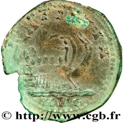 Sestertius - Postumus LAETITIA AVG; Treveri back